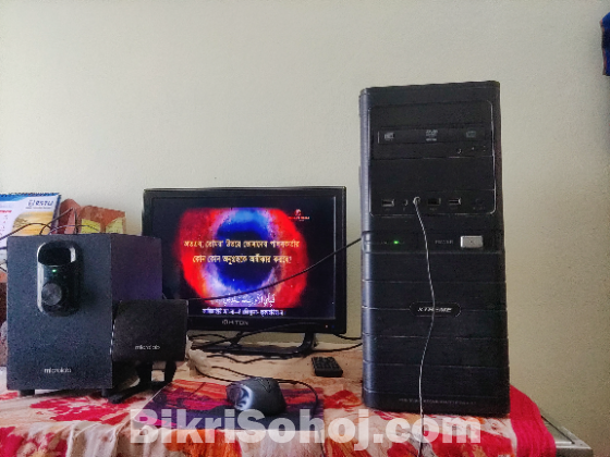 PC,Moniotor,Speaker sell Hobe...